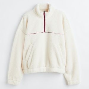 H&M Half Zip Teddy Sweatshirt